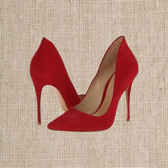 Nine West Shoes - Nine West Red Suede Heels